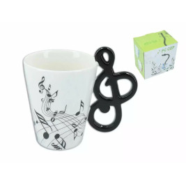 Kubek muzyczny 400 ml - klucz wiolinowy