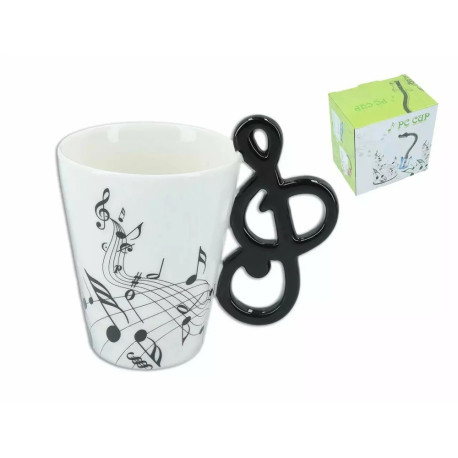 Kubek muzyczny 400 ml - klucz wiolinowy
