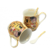2 kubki z łyżeczkami 300 ml Queen Isabell Gustav Klimt