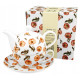 Czajniczek z filiżanką i spodkiem 350 ml WILD POPPIES 