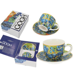 Filiżanka ze spodkiem 250 ml - Vincent Van Gogh Irysy