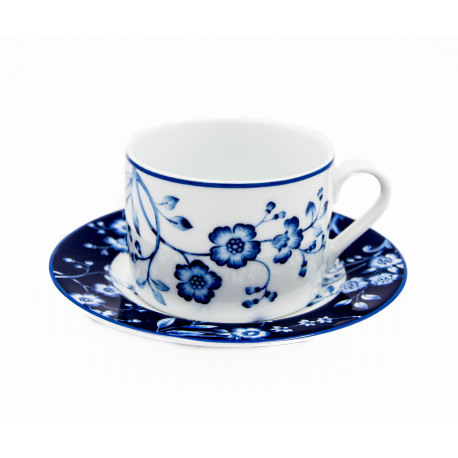 EVIA BLUE Filiżanka ze spodkiem 200 ml Porcelana Bogucice