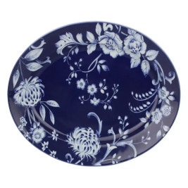 EVIA BLUE Półmisek owalny 36,5x26 cm Porcelana Bogucice