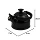 Czajnik emaliowany 1,6L | FORCHETTO "Retro Nero" Czarny