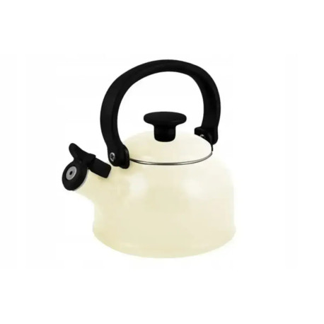 Czajnik emaliowany 1,6L | Forchetto "Retro Cremoso" Kremowy