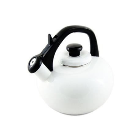 Czajnik emaliowany 2,5L | Forchetto "Luna Bianco" Biały