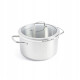 Stalowy garnek 24cm/5,7l z pokrywką | KitchenAid Proline