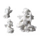 Aniołek grający na tamburynie -alabaster grecki 9 cm