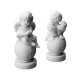 Aniołek siedzący na kuli - alabaster grecki 10 cm