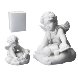 Aniołek na motorze - alabaster grecki 9 cm