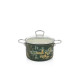 Garnek emaliowany z pokrywką 24cm/6,75L | Metalac "Golden Times"
