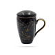 Kubek z zaparzaczem 300ml | Bogucice "Zodiak Black"