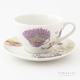Zestaw Tea for One z podstawką | Lawenda