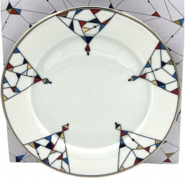 Komplet 6 talerzy deserowych 21cm | Bogucice "Arlekin"