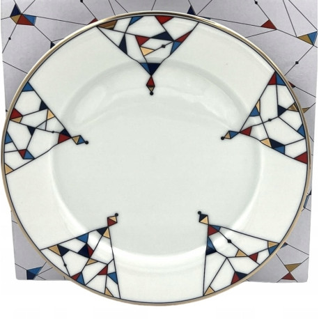 Komplet 6 talerzy deserowych 21cm | Bogucice "Arlekin"