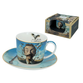 Filiżanka ze spodkiem 230 ml | Carmani „Inspirowane Salvador Dalí”