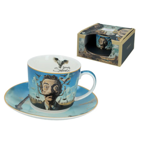 Filiżanka ze spodkiem 230 ml | Carmani „Inspirowane Salvador Dalí”
