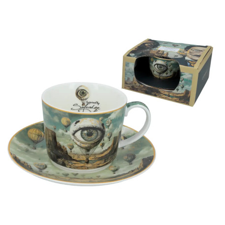 Filiżanka ze spodkiem 230 ml | Carmani „Inspirowane Salvador Dalí”