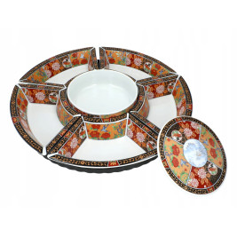 Obrotowe naczynie ceramiczne do serwowania przekąsek - Lazy Susan