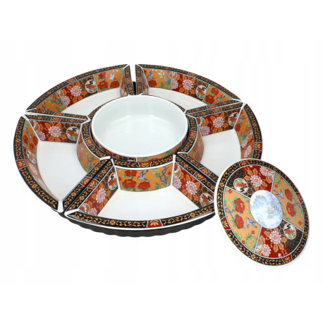 Obrotowe naczynie ceramiczne do serwowania przekąsek - Lazy Susan