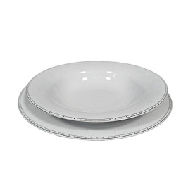 Komplet talerzy dla 6 osób/18 el. | Bogucice "Julia Platin Plus"