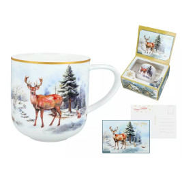 Kubek świąteczny - Jelenie (CARMANI)