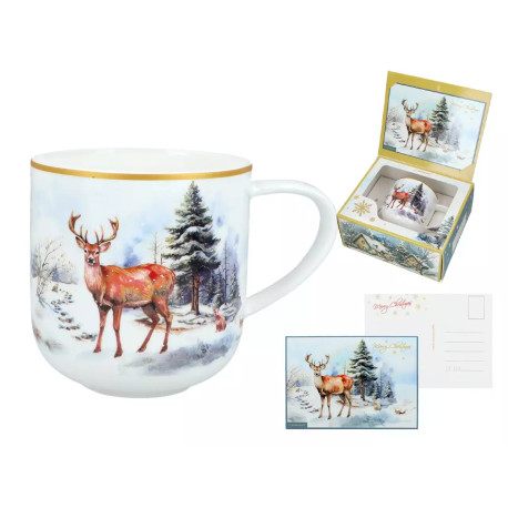 Kubek świąteczny - Jelenie (CARMANI)