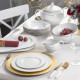 Serwis obiadowy dla 6 osób/24 elementy | WAZA Złoty Pasek