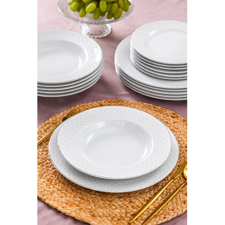 Komplet talerzy dla 6 osób/18 elementów | WAZA Carmen
