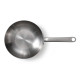 Patelnia wok ze stali nierdzewnej 28cm| Skottsberg Stainless Steel