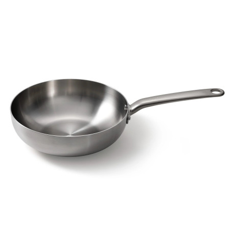 Patelnia wok ze stali nierdzewnej 28cm| Skottsberg Stainless Steel