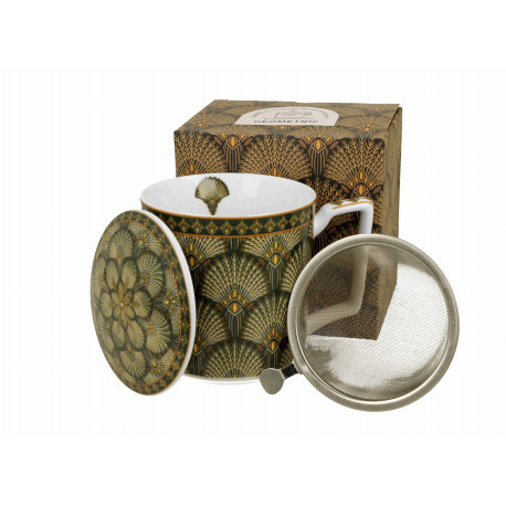 Kubek z zaparzaczem 400 ml | DUO „Verdigo”