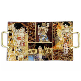 Taca dekoracyjna - G. Klimt, kolaż (CARMANI)