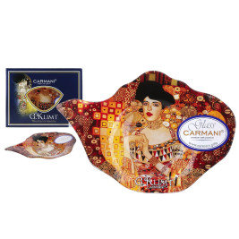 Podstawka na torebkę herbaty 15 × 11,5 cm | CARMANI „G. Klimt – Adela”
