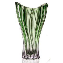 Wazon kryształowy 320mm | Bohemia Plantica green