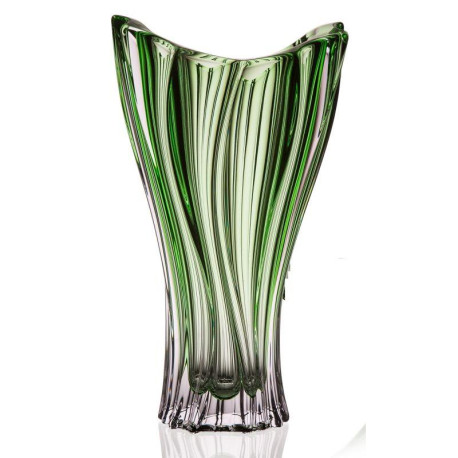 Wazon kryształowy 320mm | Bohemia Plantica green