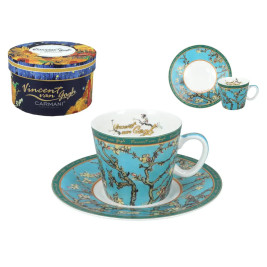 Filiżanka espresso 100ml - V. Van Gogh, Kwitnący Migdałowiec (CARMANI)