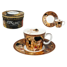Filiżanka espresso 100ml - G. Klimt, Pocałunek (CARMANI)