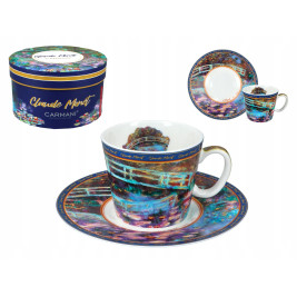 Filiżanka espresso 100ml - C. Monet, Most nad stawem z liliami wodnym (CARMANI)
