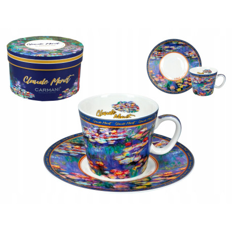 Filiżanka espresso 100ml - C. Monet, Lilie wodne (CARMANI)