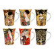 Komplet 6 kubków 350ml w okrągłym pudełku - G. Klimt (CARMANI)