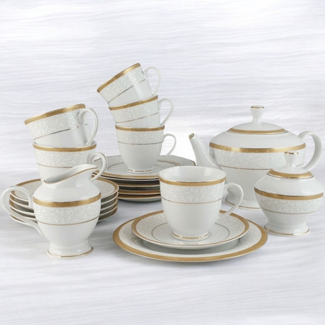 Serwis do herbaty dla 12 osób | Bogucice "Geos Gold"