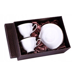 Zestaw 2 filiżanek 220ml ze spodkami | Veroni Anthony