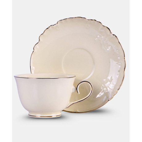 Zestaw 6 filiżanek 250ml ze spodkami | Veroni Philipa