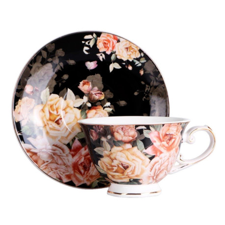 Zestaw 2 filiżanek 220ml ze spodkami | Veroni Federico