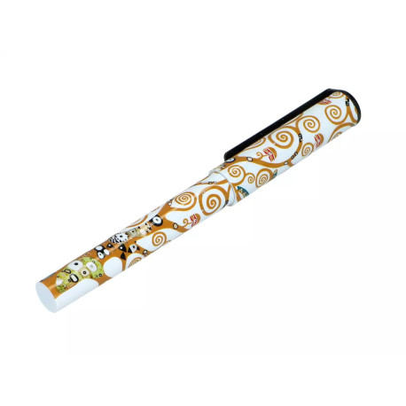 Długopis 13 cm - G. Klimt, Drzewo życia, biały