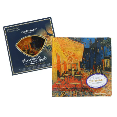 Talerz dekoracyjny Vincent Van Gogh - Taras kawiarni w nocy 13x13