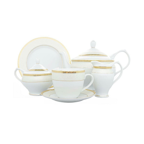 Serwis do herbaty dla 6 osób 15 el Agawa gold