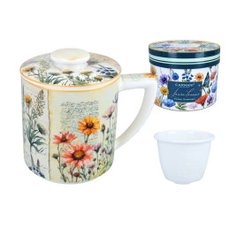 Kubek z zaparzaczem i przykrywką 420ml - L. Lozano