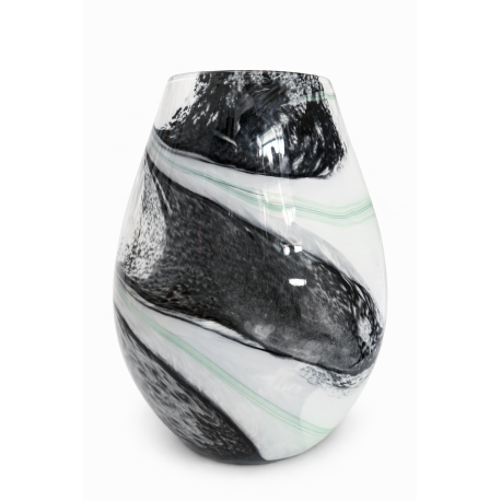 Wazon szklany dekoracyjny wys. 28cm | Krosno